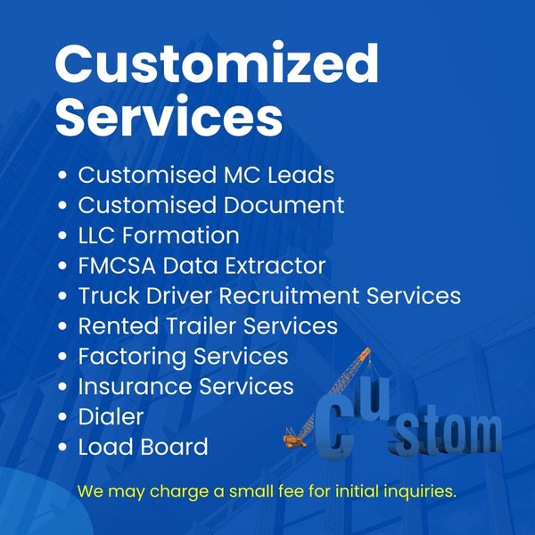 Customized Services