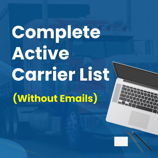 Complete Active Authorities Carrier List (Without Emails)