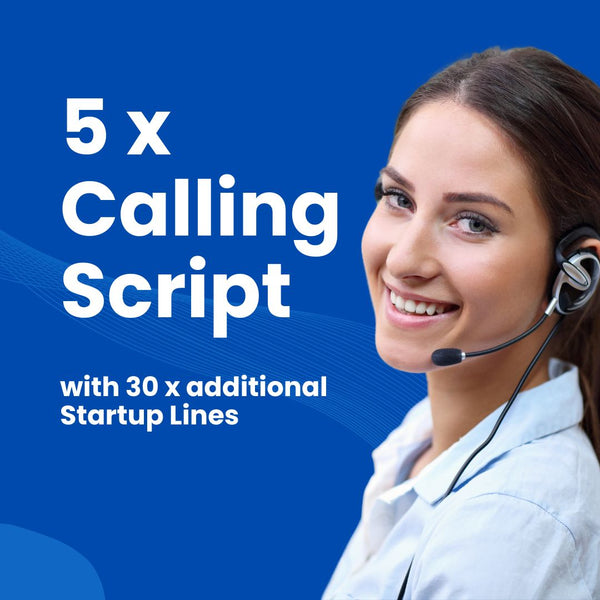 5 Cold Calling Scripts with 30 x additional Startup Lines