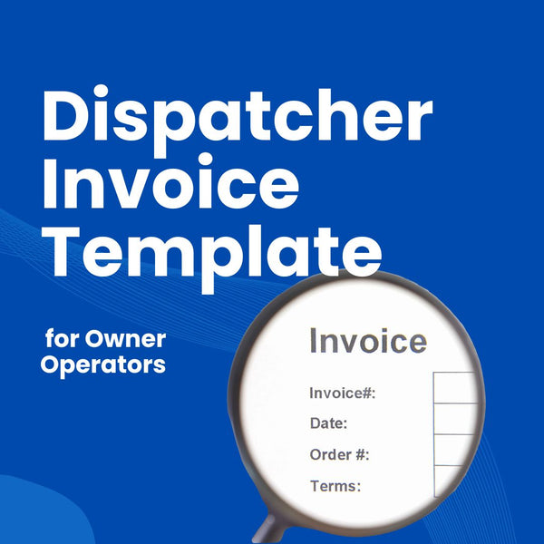 Dispatcher Invoice Template for Owner-Operators